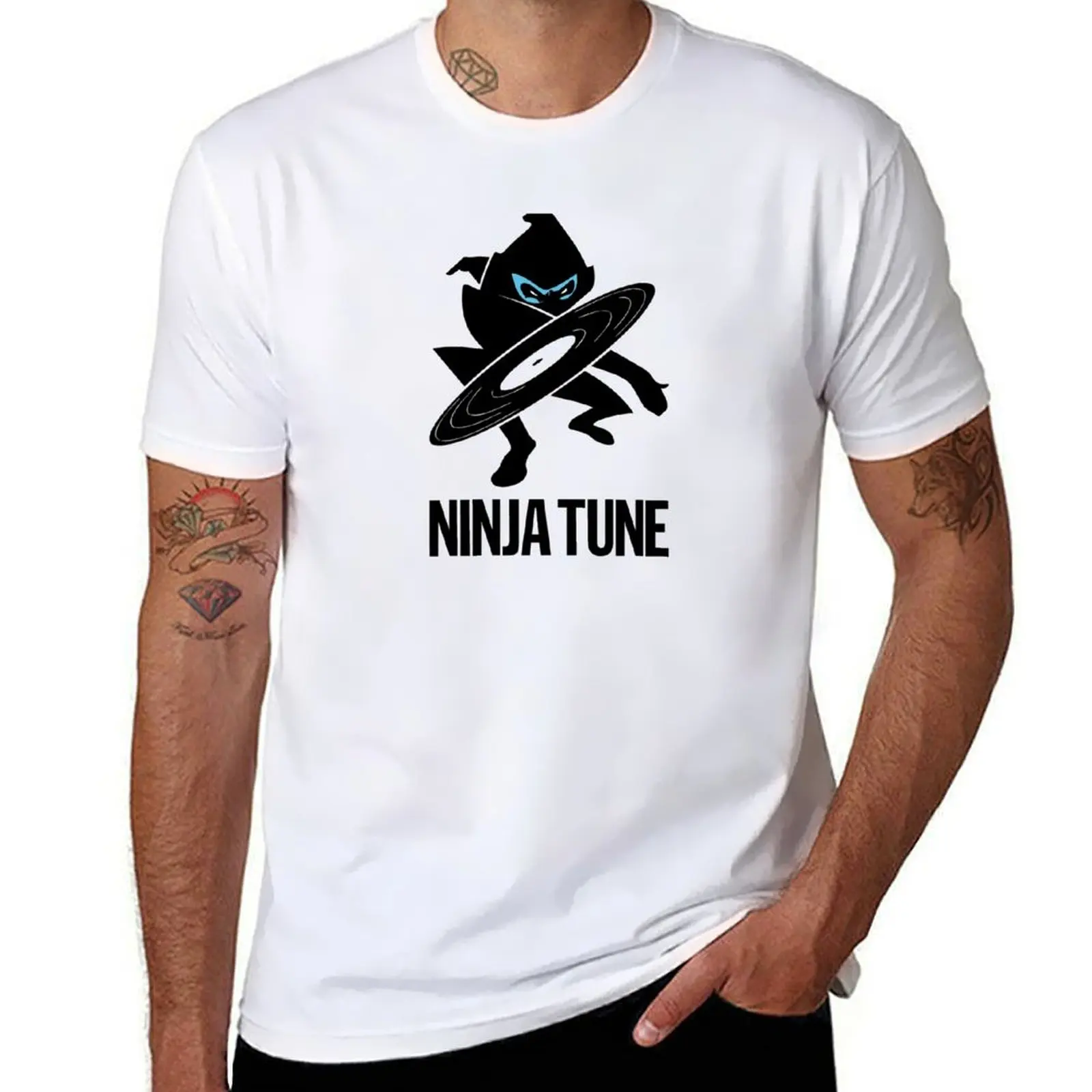 

Ninja Tune logo 2 (white background) T-Shirt t shirts with prints t shirt man designer man t shirt graphic T-Shirt