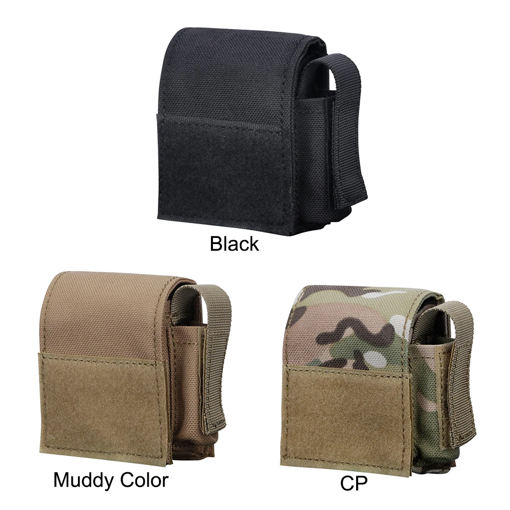 Nylon Sundry Storage Bag Multifunctional Mini Waist Bag Belt Holder Smartphone Strap Pack with Buttons for Hiking Travel