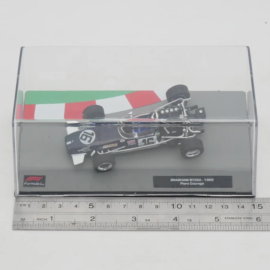 Ixo 1:43 Racing Brabham BT26A 1969 Piers Courage Diecast Car Model Metal Toy Vehicle