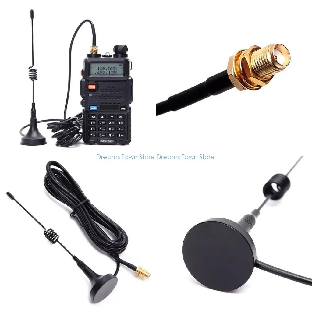 

HX6A Antenna for Portable Radio Mini Car VHF Antenna for Quansheng 888S UV5R Walkie Talkie UHF Antenna
