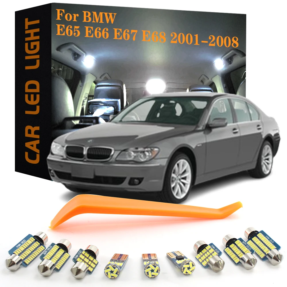 25pcs Canbus Car Accessories LED Interior Lamp For BMW 7 Series E65 E66 E67 E68 2001 2002 2003 2004 2005 2006 2007 2008 No Error