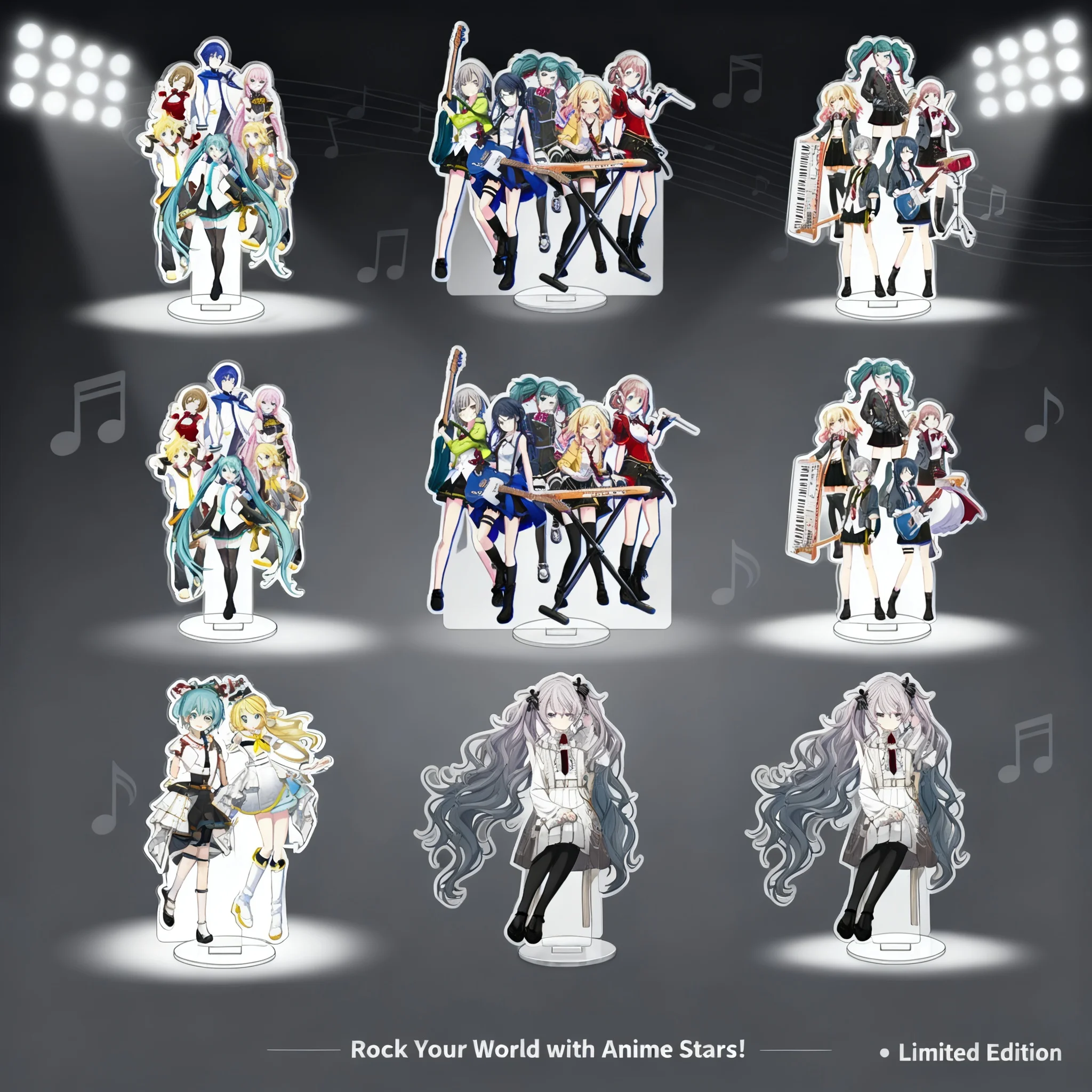 

16CM Acrylic Standee Wholesale for Colorful Stage Hatsune Miku Kagamine Rin Figure Merchandise Anime Character Display