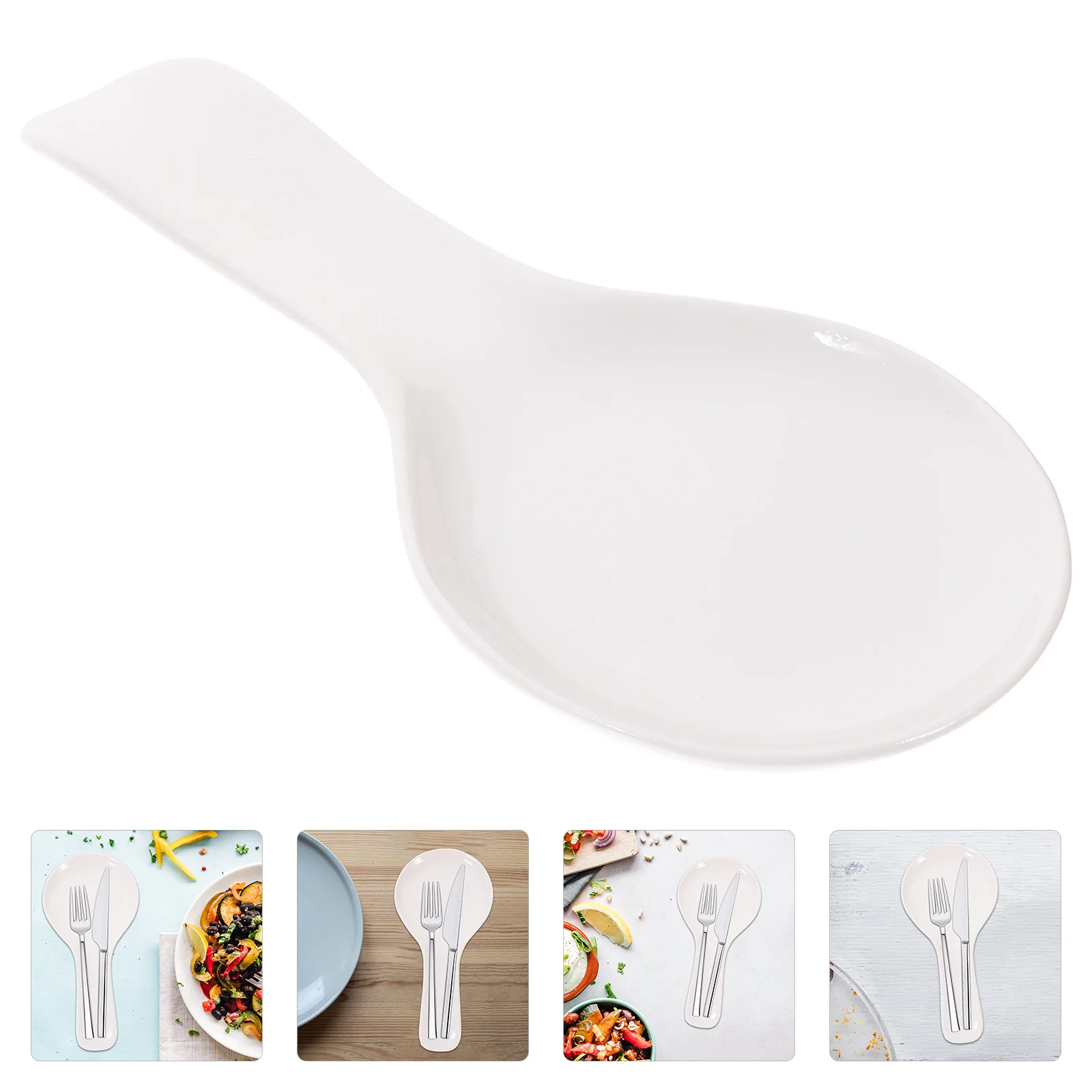 

Decorative Spoon Holder Elegant Small for Counter Stand Practical Scoop Sturdy