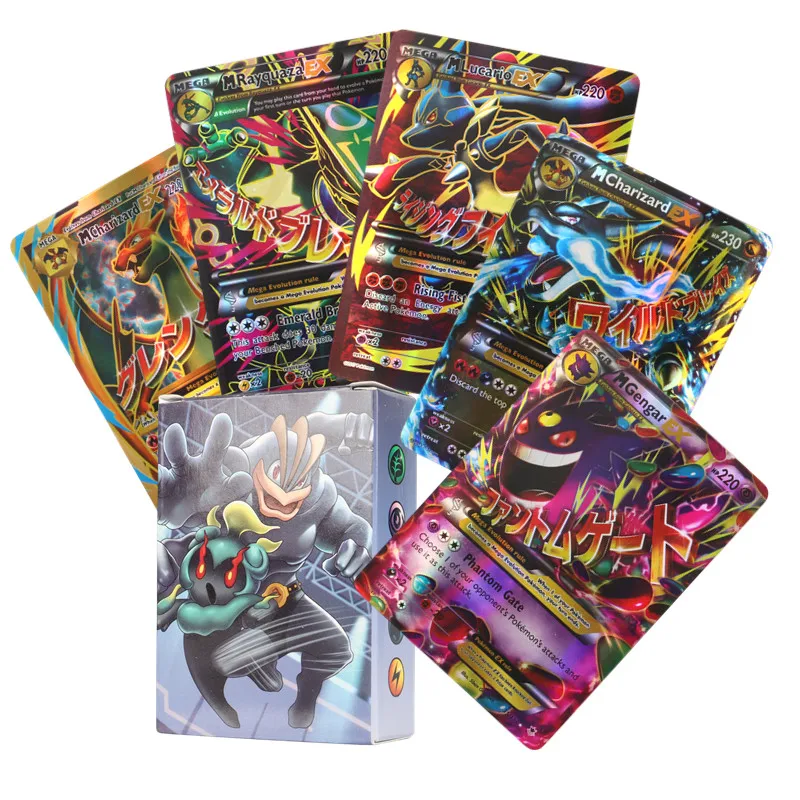 60/100Pcs Pokemon Shining Cards English Version MEGA GX Vmax TAG EX Proxy Collection Cards Toys Children Gift