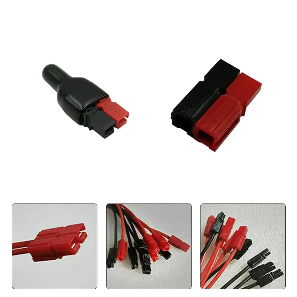 For Anderson Styles Connector 30AMP Plug 600V Black UPS Power Plug Rubber Photovoltaic Systems Dust Covers