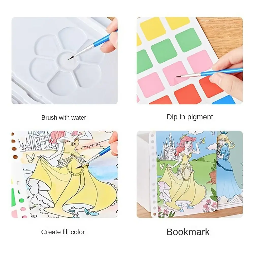 Ręcznie malowany obrazek naklejka Poke Art DIY zabawki szturchające księżniczkę 3D edukacyjne Poke malowanie Puzzle tkanina sztuka szał dzieci