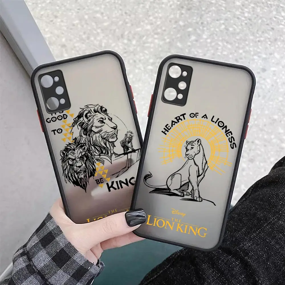 Disney The King Lion Simba Hakuna Matata Case For Realme Marzo 60X 60 50 50A 50I GT Neo 2 C55 C53 C35 C33 C31 C30 C21Y C21 Cover