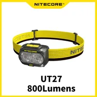 Nitecore UT27 Headlamp Dual Beam Fusion Elite 800 Lumens CREE XP-G3 S3 LED Headlight Running HBL-1500mAh Rechargeable Battery