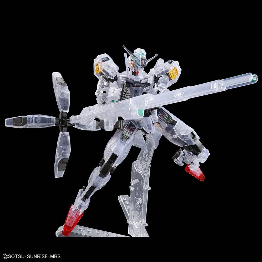 Bandai Gundam HG 1/144 HE GUNDAM BASE LIMITED Calibarn Clear Color Assembly อะนิเมะแอ็คชั่นฟิกเกอร์คอลเลกชันของเล่นในสต็อก