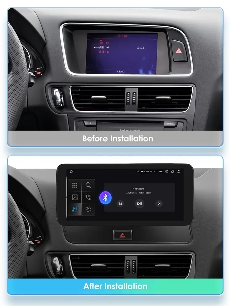 Carplay Android 13 Auto Auto radio Für Audi Q5 2009-2016 Autoradio Multimedia-player 2din auto intelligente systeme GPS navi Stereo