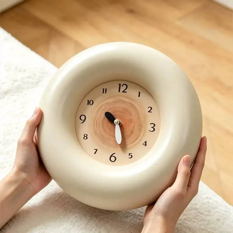 Luxury Wooden Large Wall Clock Camera Temperature Double Modern Digital Wall Clock Kitchen Cool Duvar Saati Home Decor Items
