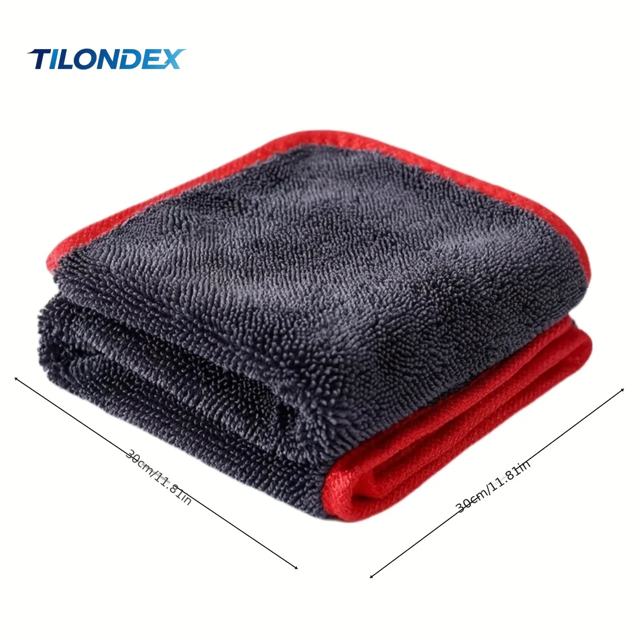 TILONDEX Car Cleaning Towels 11.81x11.81inch Upgraded Version Luxury Microfiber Car Towels Quick-Drying and Streak-Free Suitable