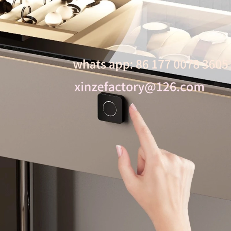 Meja Rias Mewah dengan Lampu yang Dapat Disesuaikan, Dilengkapi Kunci, Meja Rias Minimalis Italia dari Kayu Solid