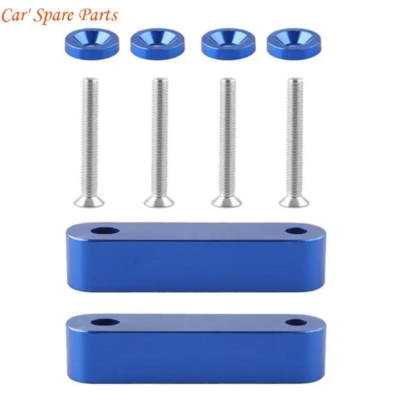 Y4UA Front Hood Vent Space Risers Spacer Modification Aluminiumzubehör für 92-95 EG / 96-00 EK