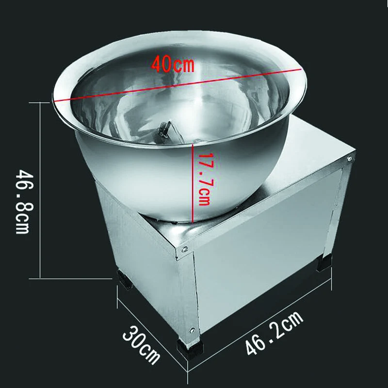 آلة العجن الصامتة التجارية الأوتوماتيكية بالكامل ذات سعة كبيرة من الفولاذ المقاوم للصدأ السميكة لعجن العجين