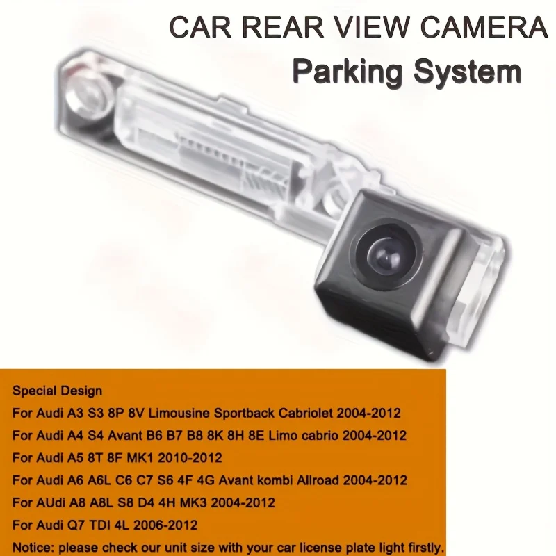 كاميرا احتياطية عالية الدقة لسيارة Volkswagen Caddy Caravelle Multivan 03-15، مساعدة وقوف السيارات مع مصدر الطاقة، ملحقات سلامة المركبات #1