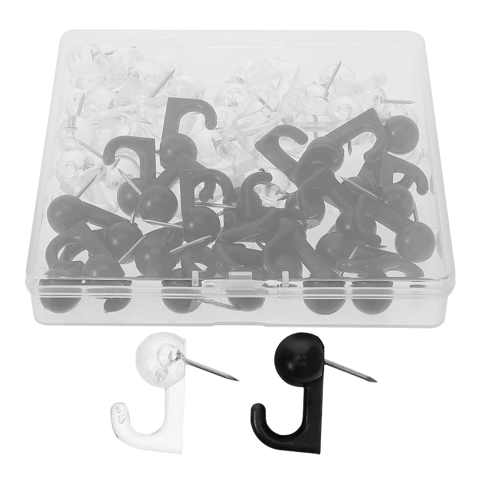 50pcs Heavy Duty Push Pins – Decorative Thumb Tacks for Office, Map Marking, Message Boards, Photos & Art Projects