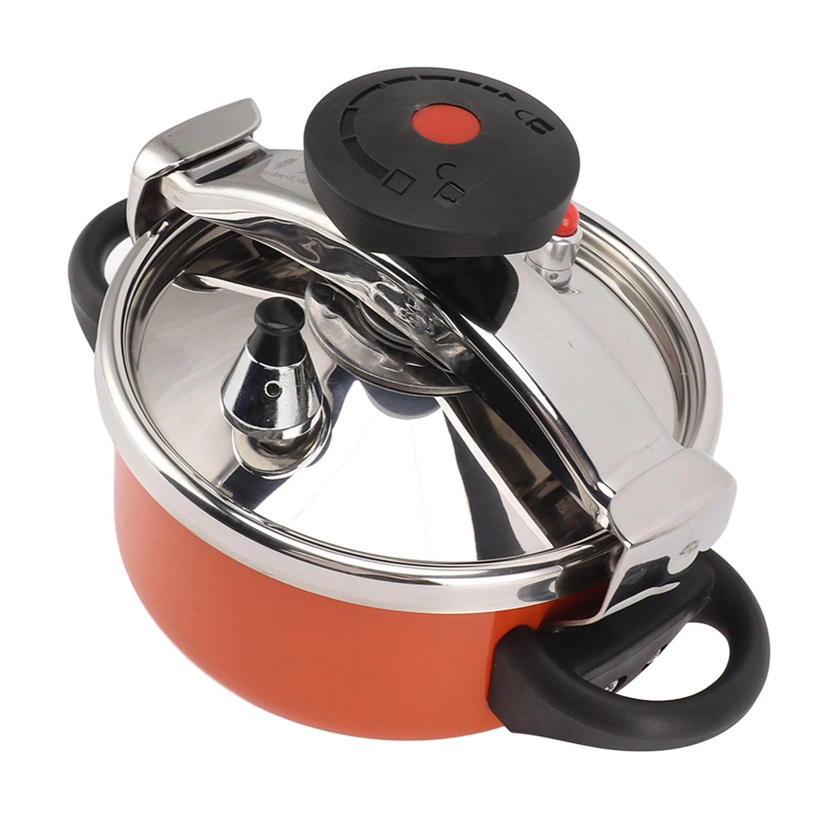 2L Pressure Cooker 55KPA Frosted Knob Detachable Sealing  2L Stainless Steel Pressure Cooker Fast Cooking for Gas Stoves