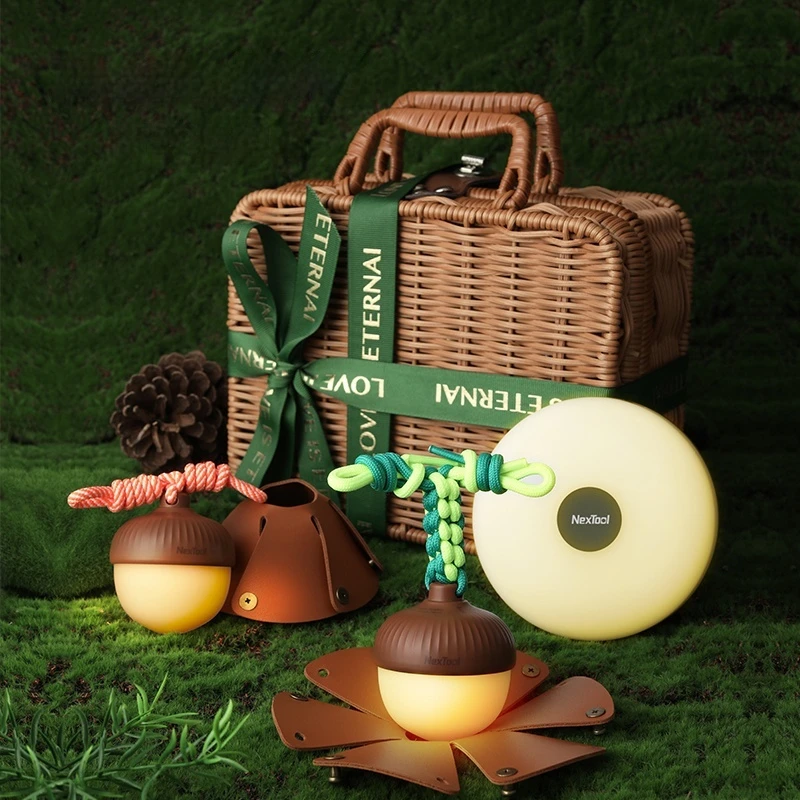 

Starry River Camping Gift Set with Cone Lamp Outdoor Tools Sports Entertainment Lightweight Portable Lighting