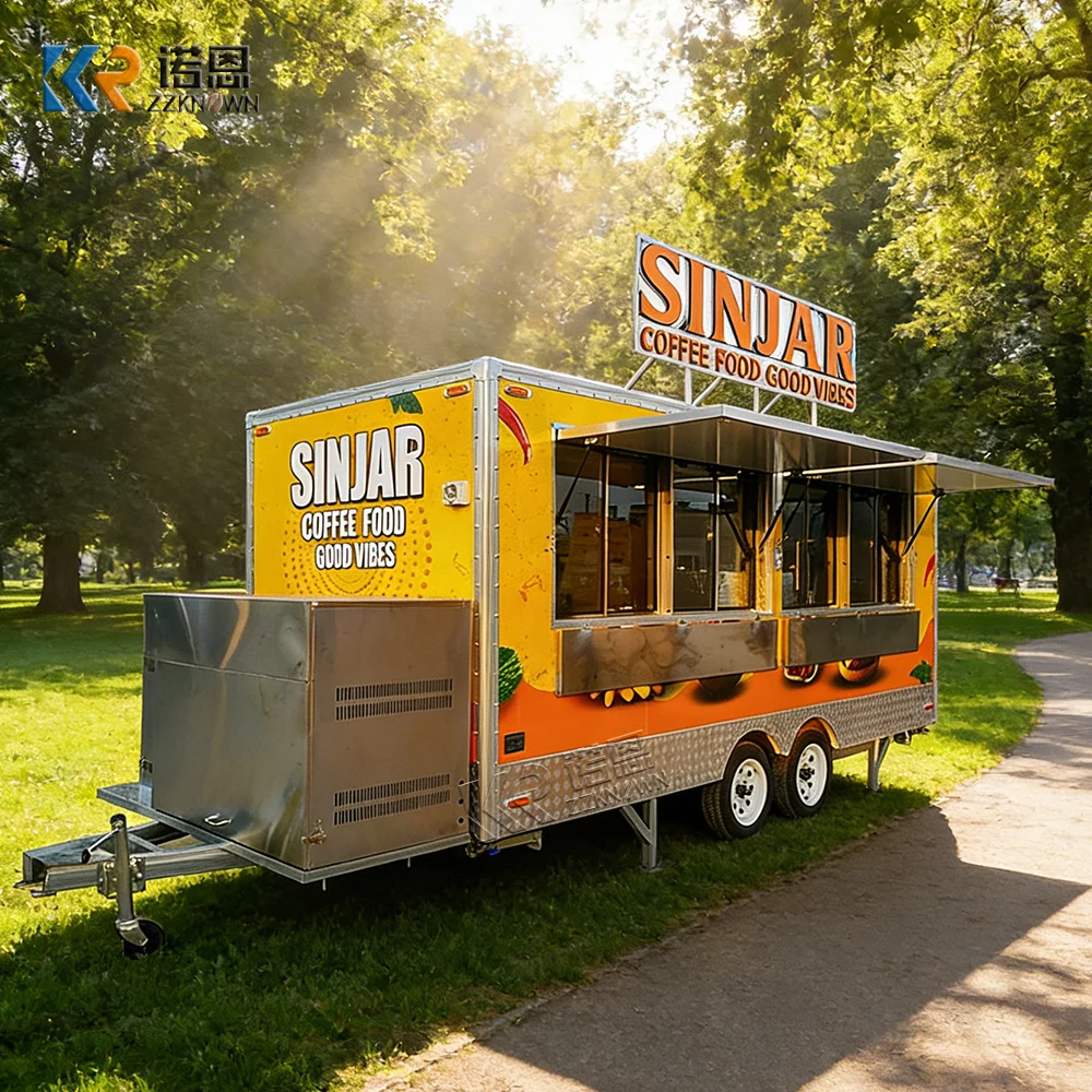 

Customized Pizza Cart Mobile Coffee Pizza Food Trailer Concession Snack BBQ Portable Commercial Food Trailer Fully Equipped