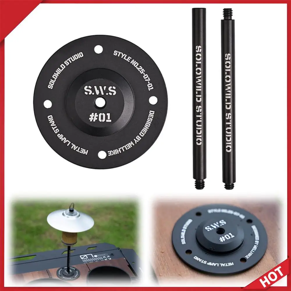 

Camping Light Holder Aluminum Alloy Camping Lights Support Portable Desktop Lamp Stand for Outdoor Camping