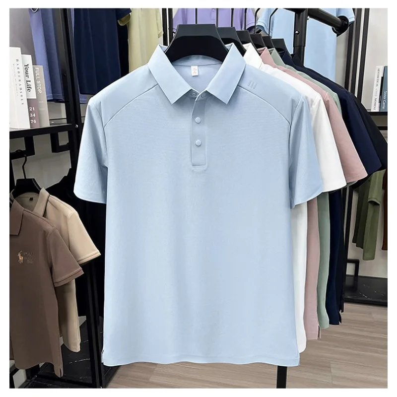 

Breathable T Shirts For Men Fashion Polo Shirt Short Sleeve Summer Top Moisture Wicking Casual Tee Comfort Fit