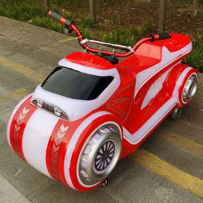 الأكثر مبيعا حار بيع بارك كشك الأطفال الأعمال في الهواء الطلق مزدوجة لعبة كهربائية سيارة معدات التسلية دراجة نارية سيارة ممتصة للصدمات #5