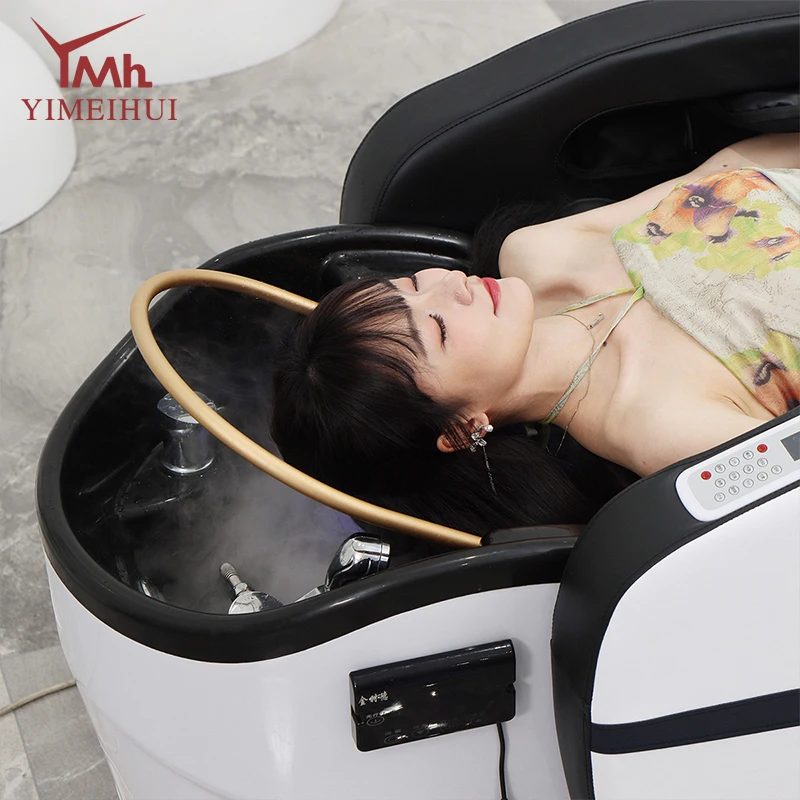 Multi-functional Automatic Massage Table with Water Circulation Fumigator Shampoo Bed Chair