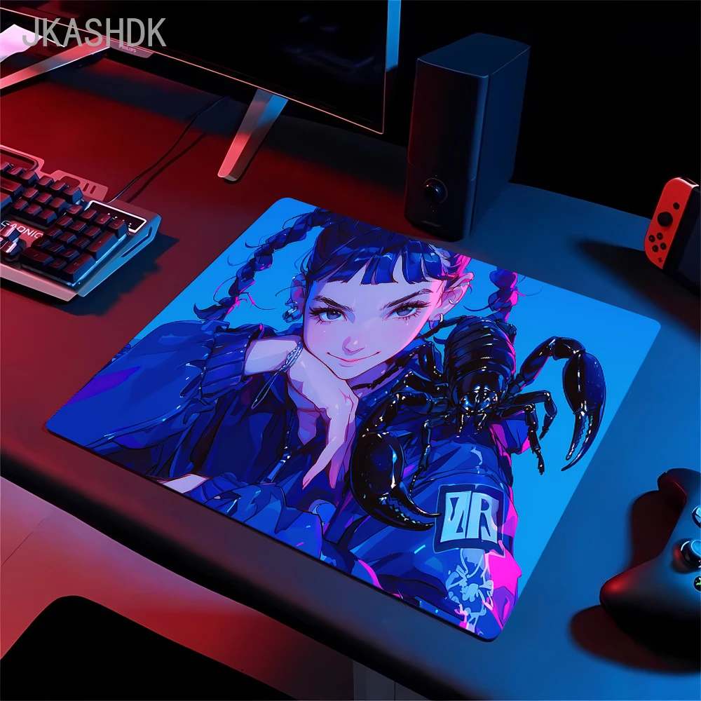 Game Premium Mousepad High Elastic Non-slip Bottom Deskmat 45x40 Anime Girl and Black Panther Speed Mouse Pad E-Sports Mouse Mat