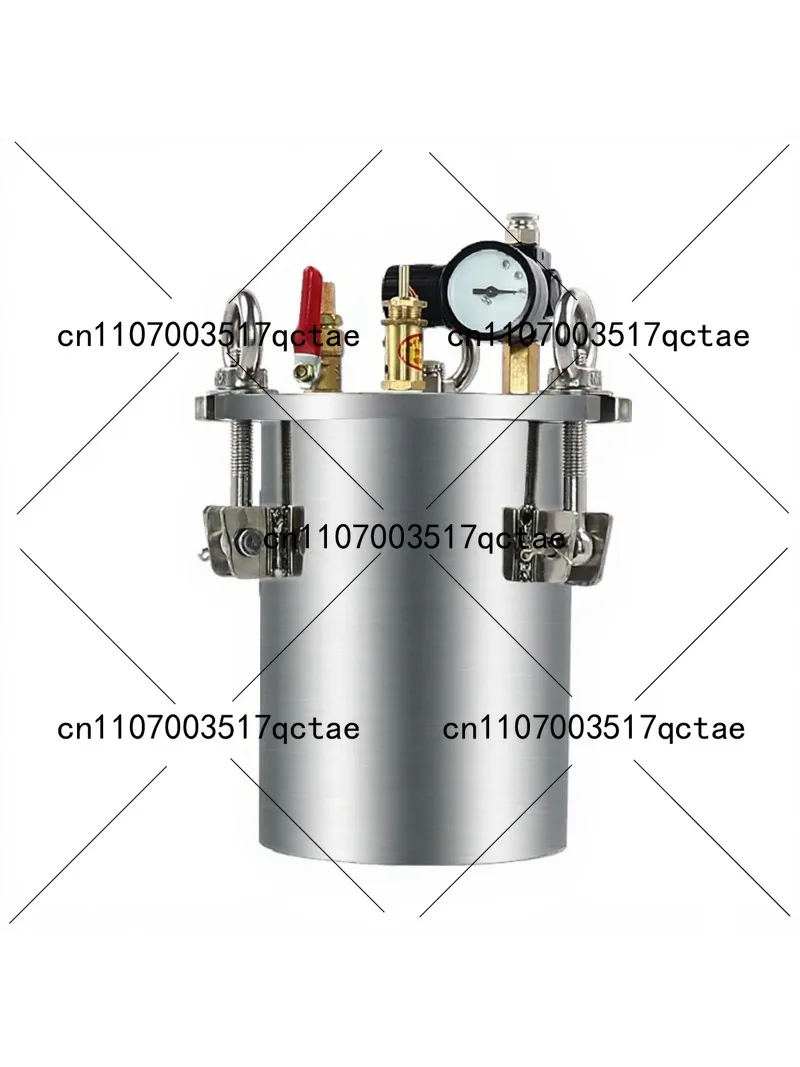 3L Fluid Storage Pressure Tank 304 Stainless Steel Dispenser Barrel with Dispensing Valve for Home And Kitchen