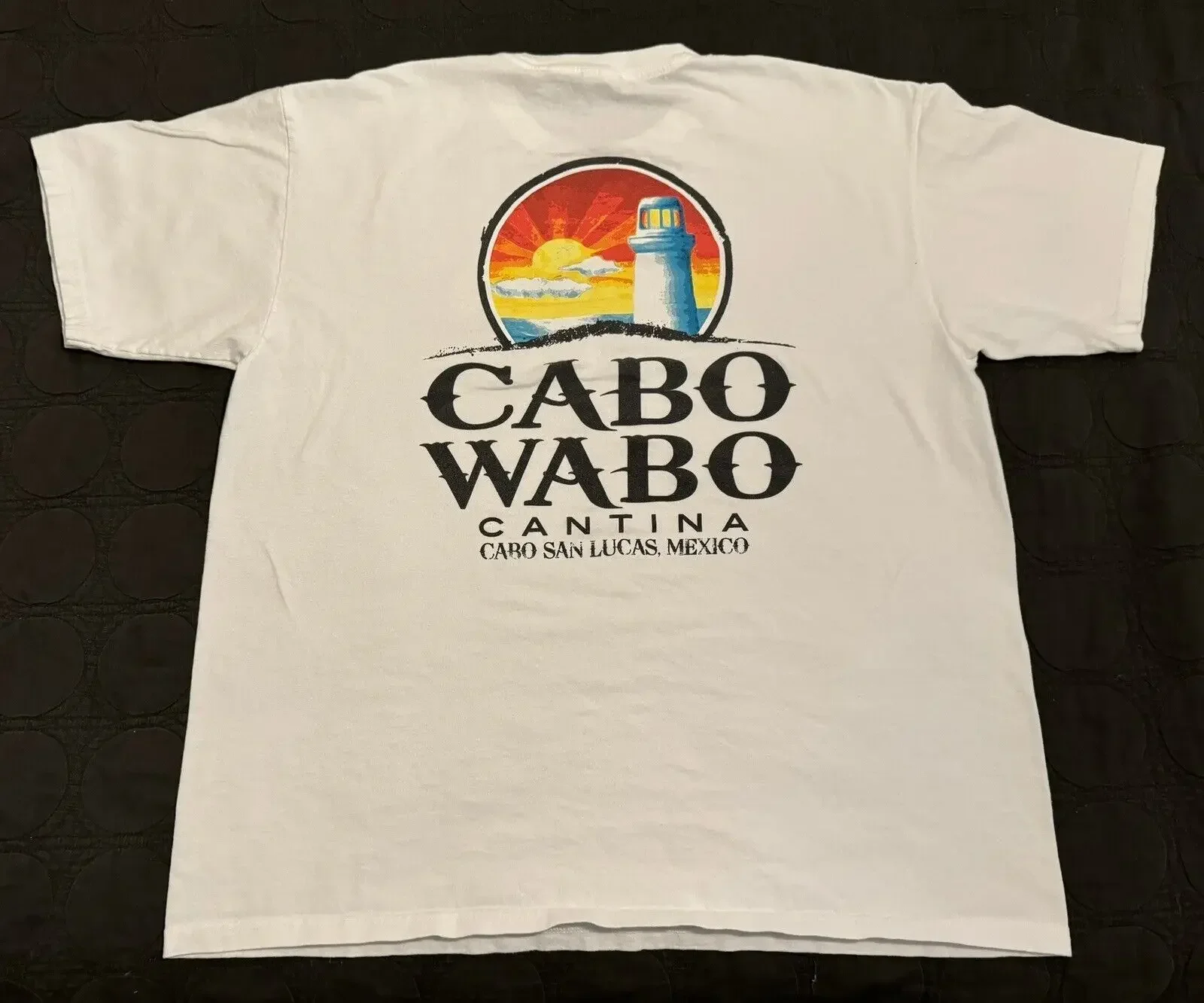 Cabo Wabo Cantina Establish 1990 XL T-Shirt Sammy Hagar Double-Sided San Lucas long sleeves