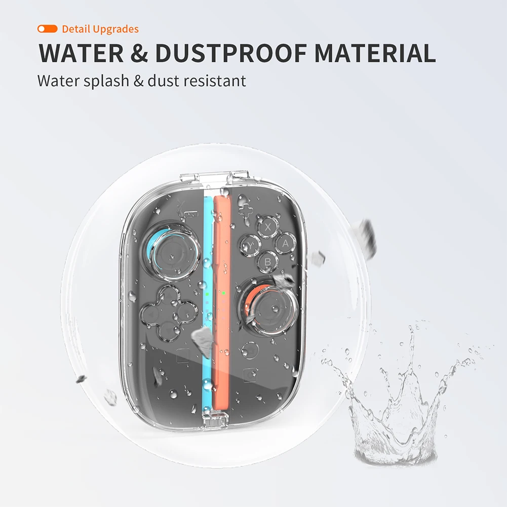 غلاف تخزين شفاف بإبزيم مغناطيسي حافظة واقية مضادة للصدمات صندوق تخزين لوحدة التحكم في الألعاب Switch 2