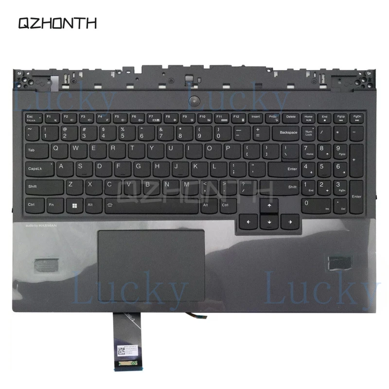 f  New For Lenovo Legion 5-15IMH05H -15IMH05 -15ARH05H Palmrest w/ Backlit Keyboard