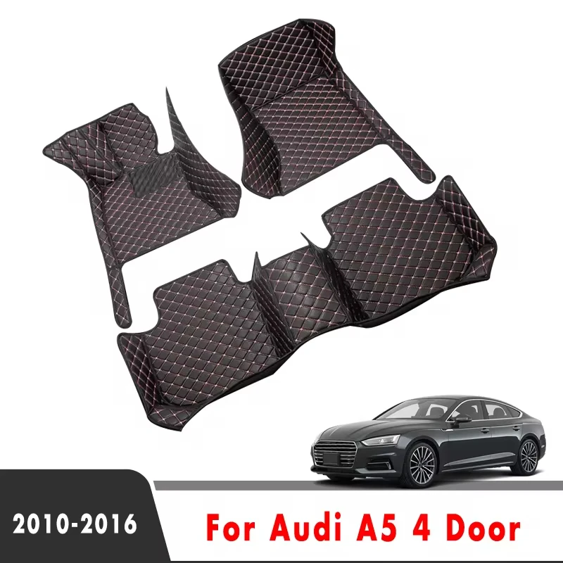 Car Floor Mats For Audi A5 4 Door 2016 2015 2014 2013 2012 2011 2010 Carpets Custom Styling Foot Pads Car Interior Accessories