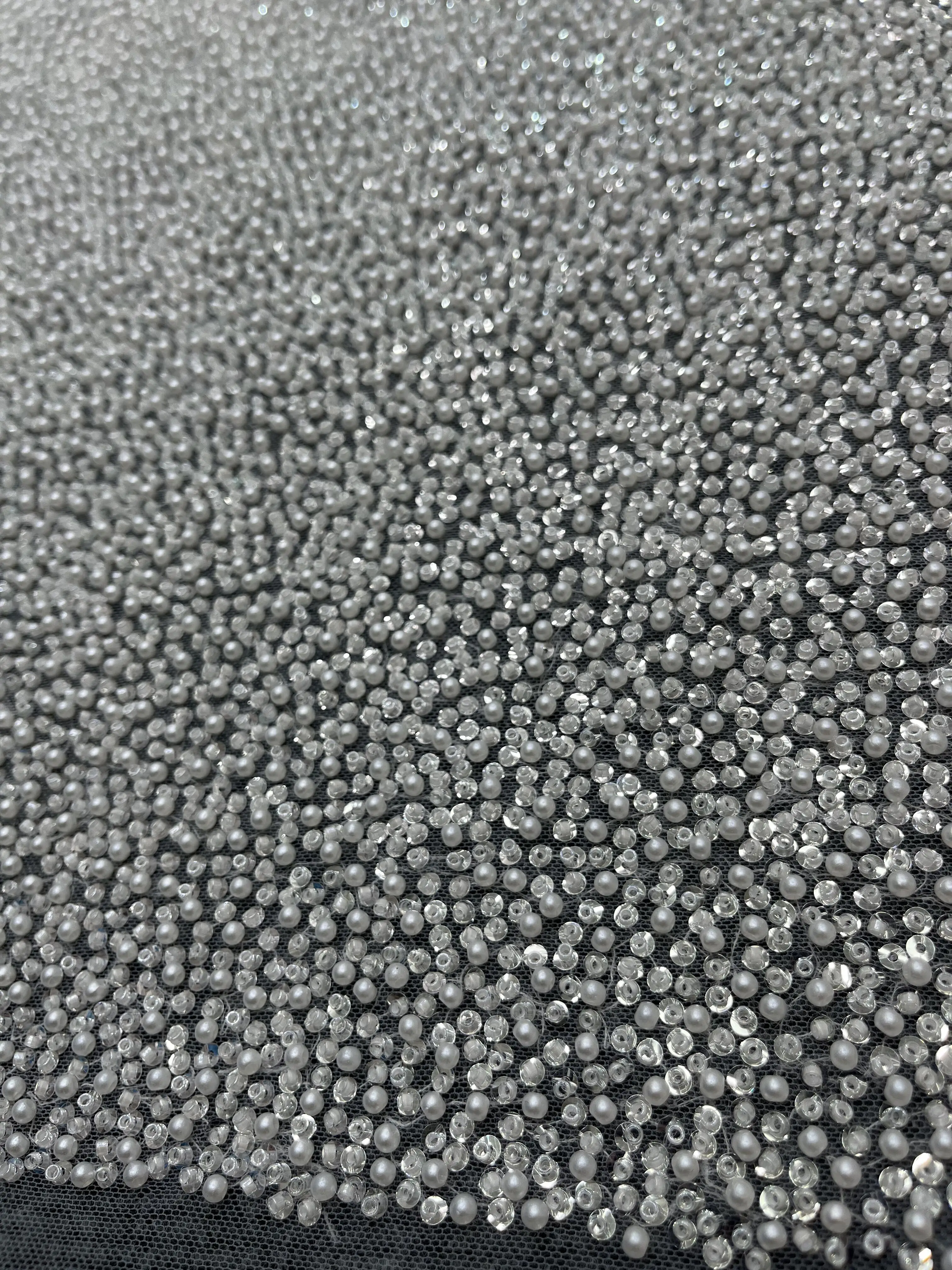 

Sequins Tulle Luxury J-1306226 African Lace Fabric with Beads High Quality Nigerian for Sewing