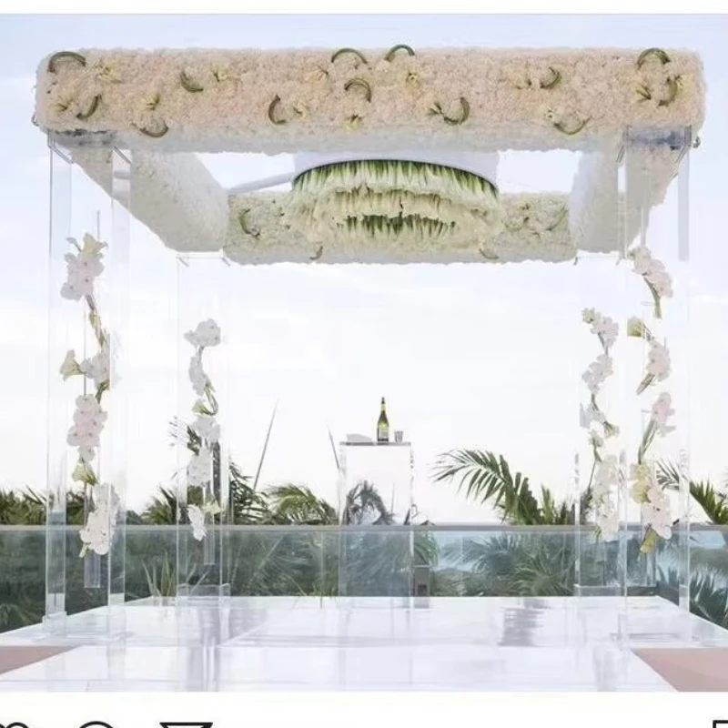 Wedding Party Supplies Transparent Wedding Background Floral Wreath Arch