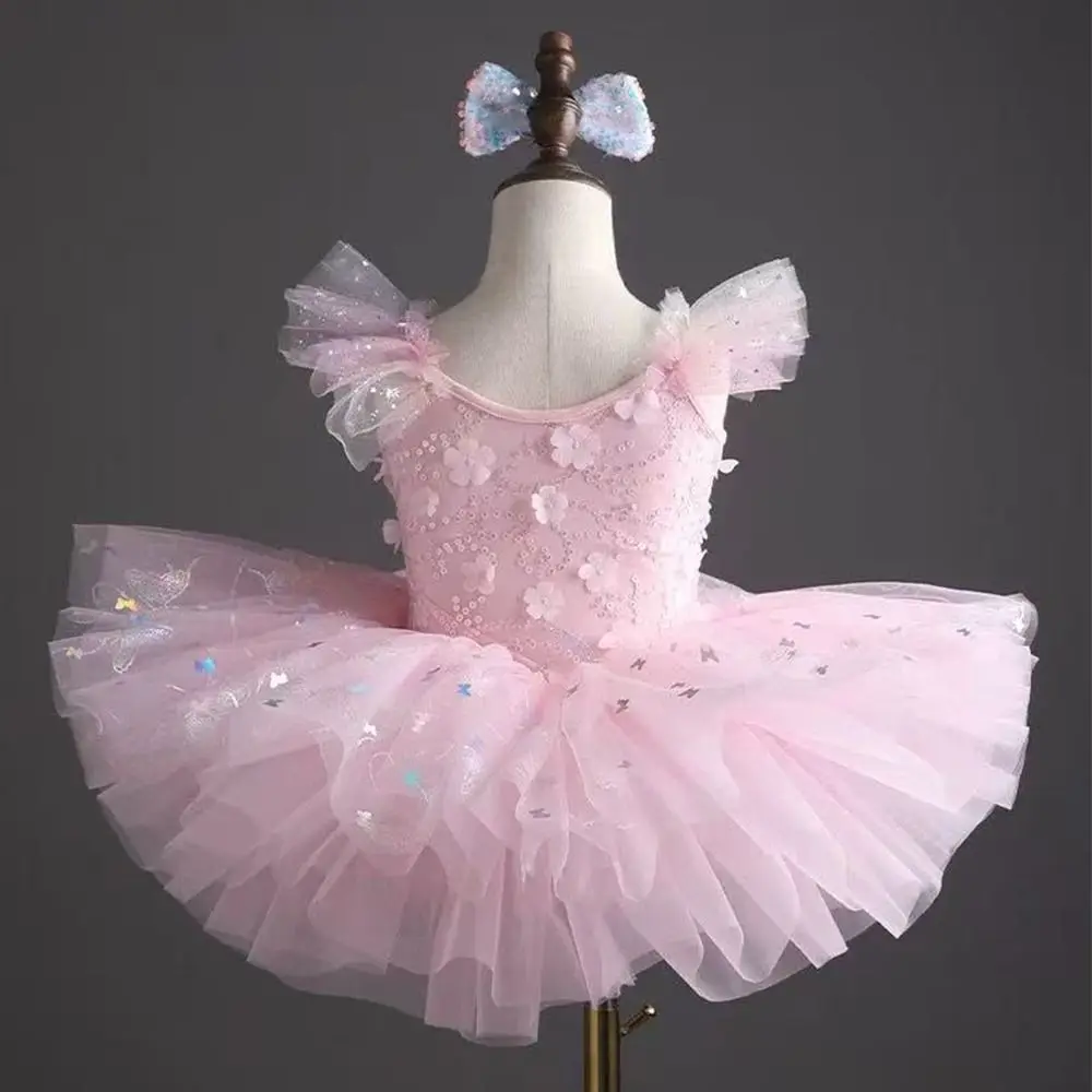 

Модное балетное платье с пайетками, пышное, современное, для выступлений, праздничное, платье принцессы, для танцев