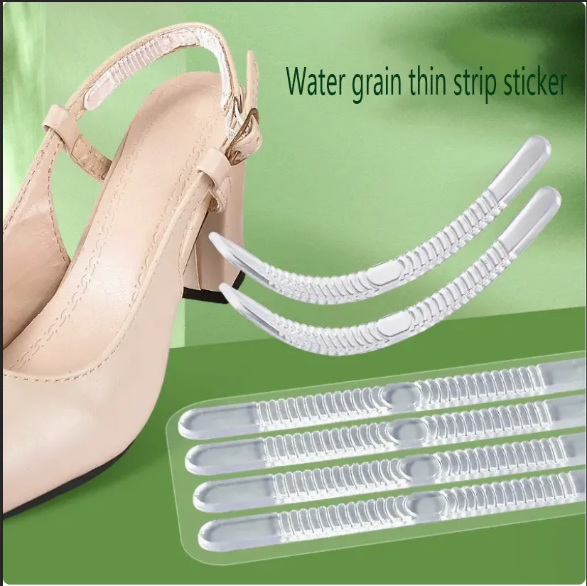 

silicone anti-friction heel shoe sticker transparent invisible heel sticker Random sticker women's shoes heel sticker