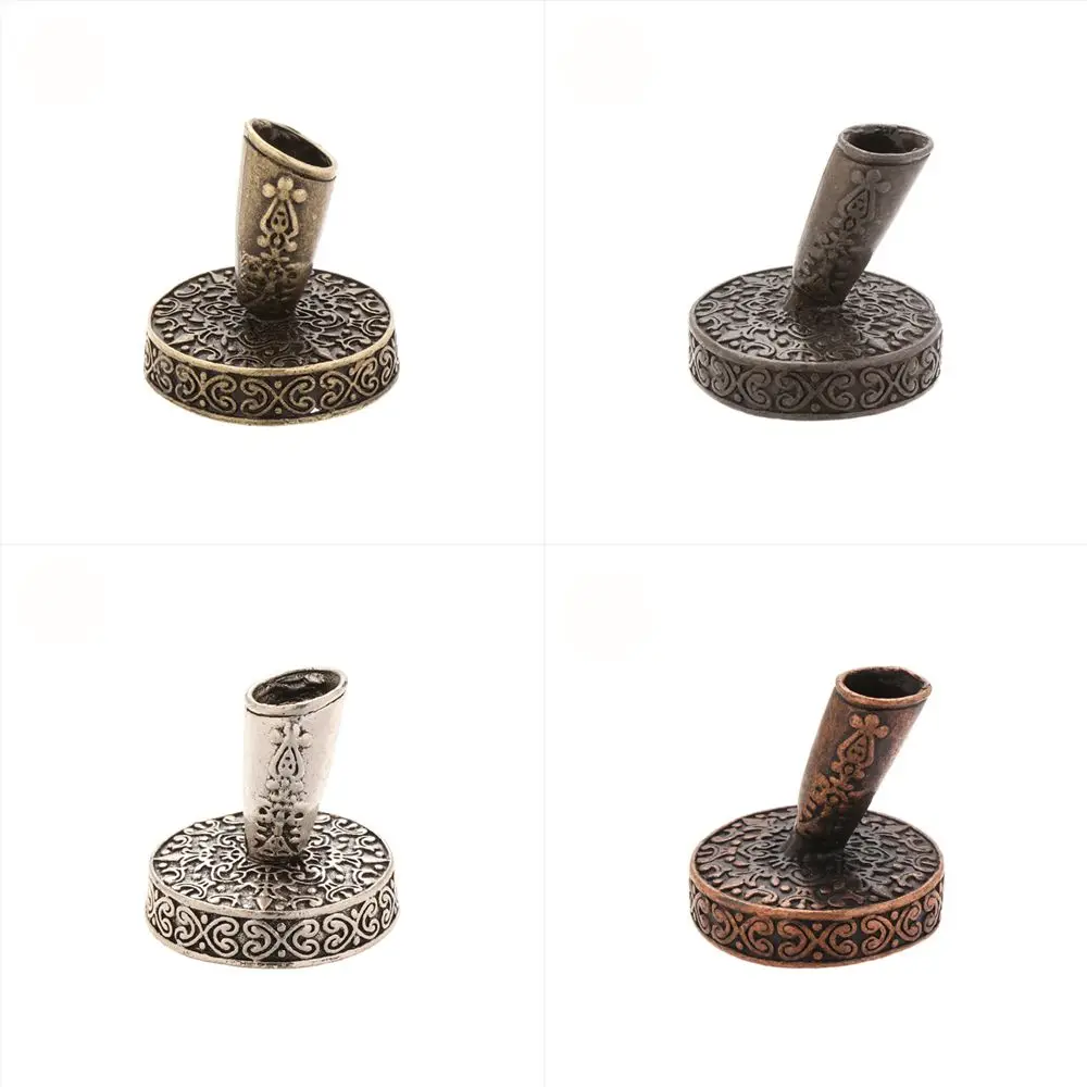 1pc Gift Writing Accessories Round Base School Office Supplies Vintage Metal Pen Clips Pen Holder European Style