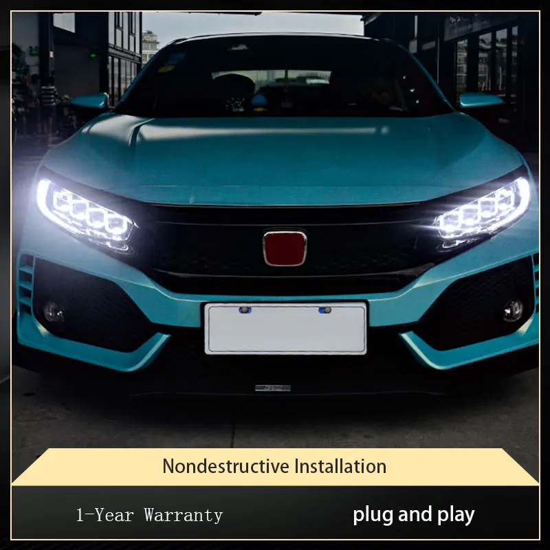Car Lights For Honda Civic G10 2016 2017 2018 2019 2020 Auto Headlights Assembly Upgrade LED DRL Front Lamp Dynamic Accessories