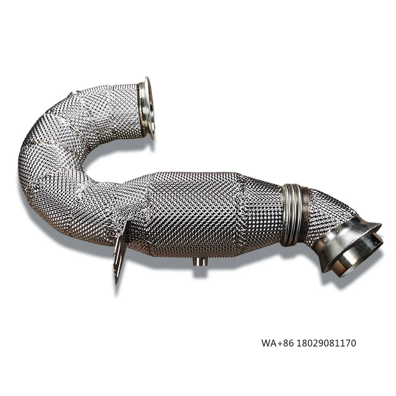 

4.High Performance Stainless Steel High-Flow Front Pipe With Catalytic Converter for GT50