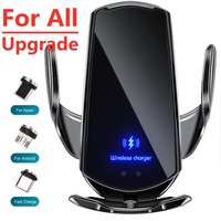 Car Wireless Charger Magnetic Auto Car Mount Phone Holder For iPhone Samsung Xiaomi Infrared Induction 15W Fast Charging Station