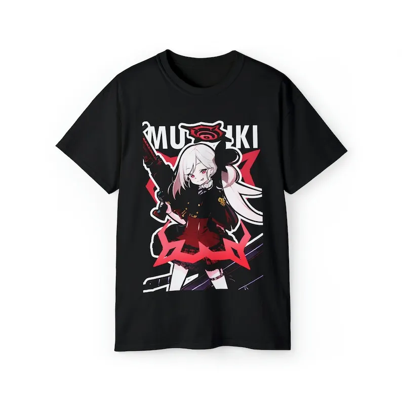 Mutsuki blue archive shirt blue archive game Asagi Mutsuki Shirt Waifu Shirt Unisex Ultra Cotton Tee