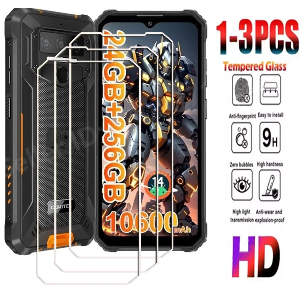1-3PCS HD 9H gehärtetes Glas für Oukitel WP23 Plus 6,52 "Oukitel WP23Plus OukitelWP23 Pro Displayschutzfolie