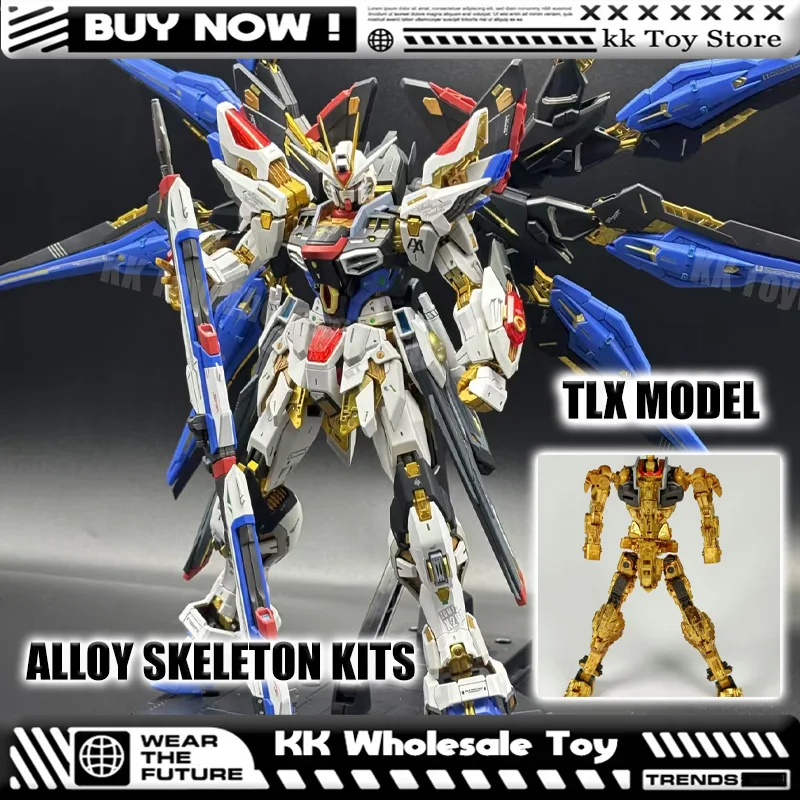

New TLX Model 1/100 MGEX ZGMF-X20A Strike Freedom MIDNIGHT COATING TXL EX01 TXL EX01 Alloy skeleton Kits Accessories