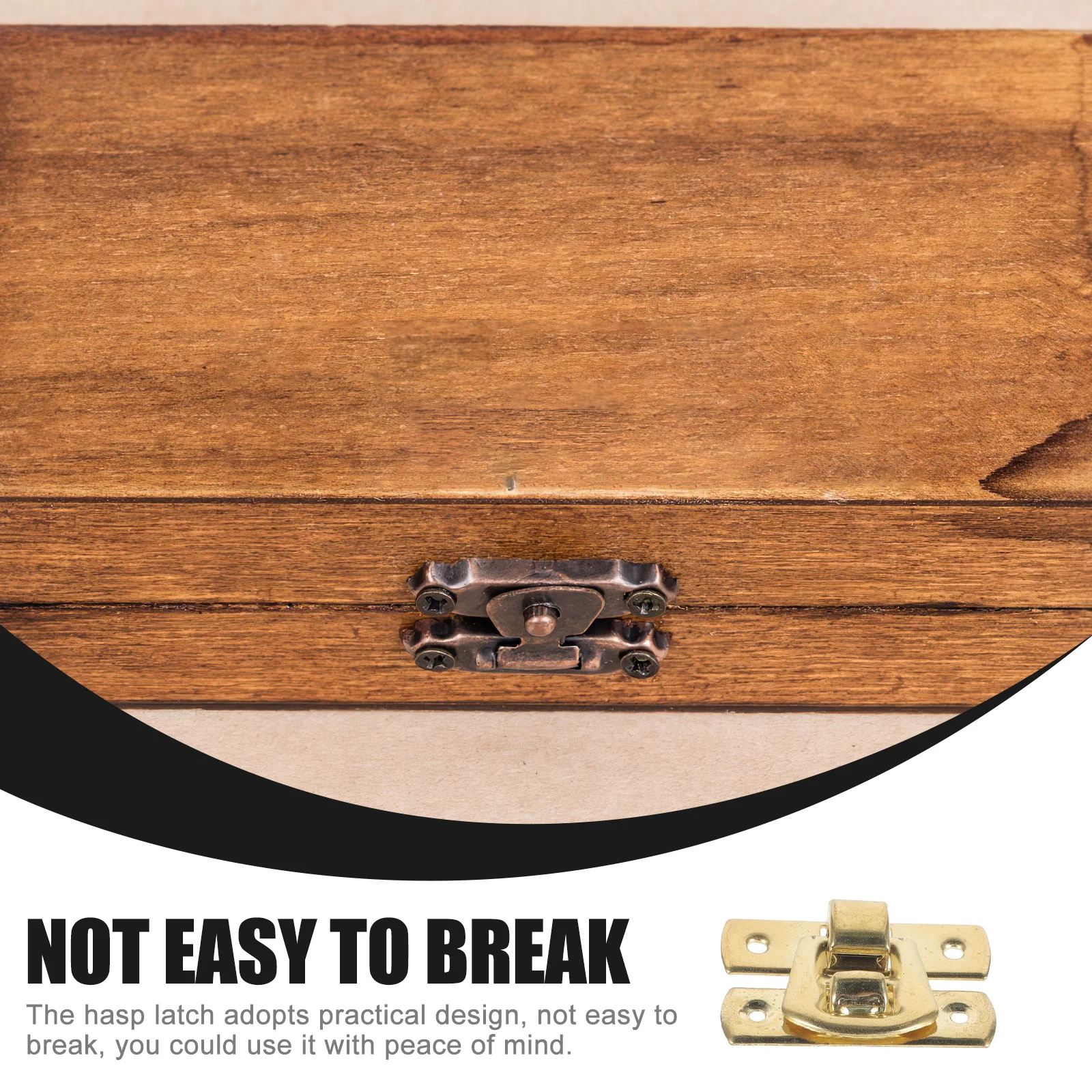 

10Pcs Metal Jewelry Box Hasp Latch Buckle Lock Durable Small Gift Box Cabinet Lock Accessory Hasp Latch Jewelry Boxes Buckle