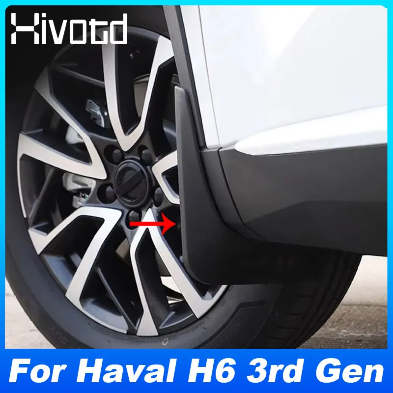 

Hivotd Car Mud Flaps For Haval H6 3th-Generation 2023 Splash Guard Dustproof Anti-scratch Fender Exterior Decoration Accessories