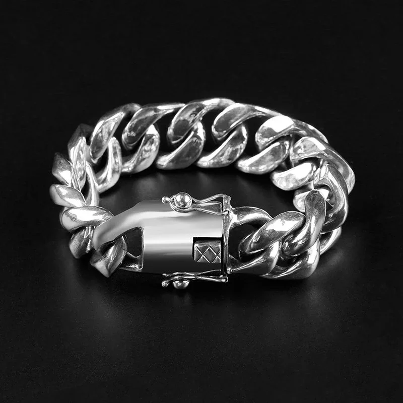 

Fashion Bracelet Men's Fashion Personality Aggressive Retro European American Style Coarse Bracelet Men's Street Hip Hop Rock