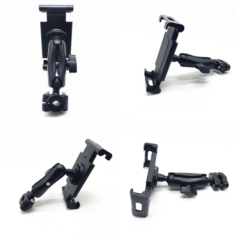 Soporte para tableta con manillar, soporte para teléfono móvil y tableta para bicicleta, soporte de montaje con mango ajustable, dispositivos de 4,5-12,3"