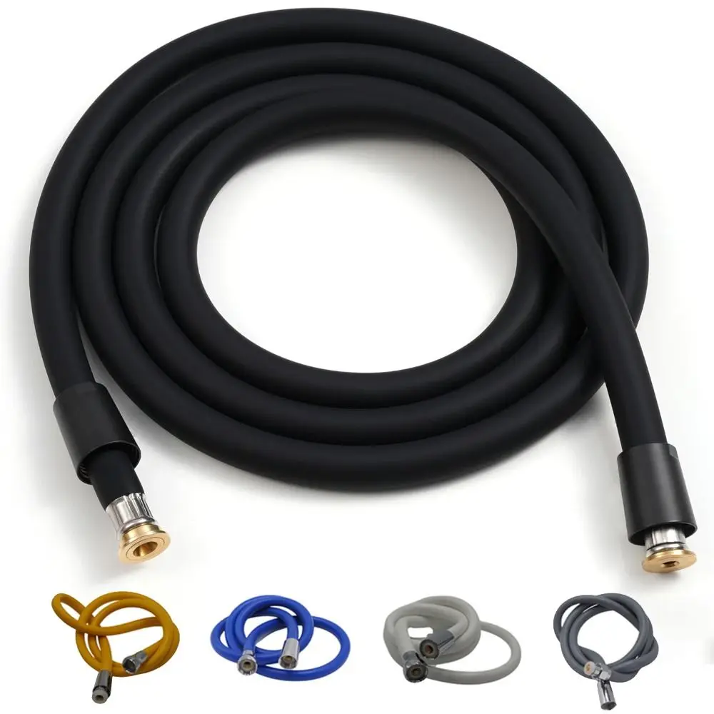 

Silicone Shower Hose Replacement Explosion-proof High Pressure Extension Tube Ultra Soft 1.5m/2m Spray Water Pipe Home